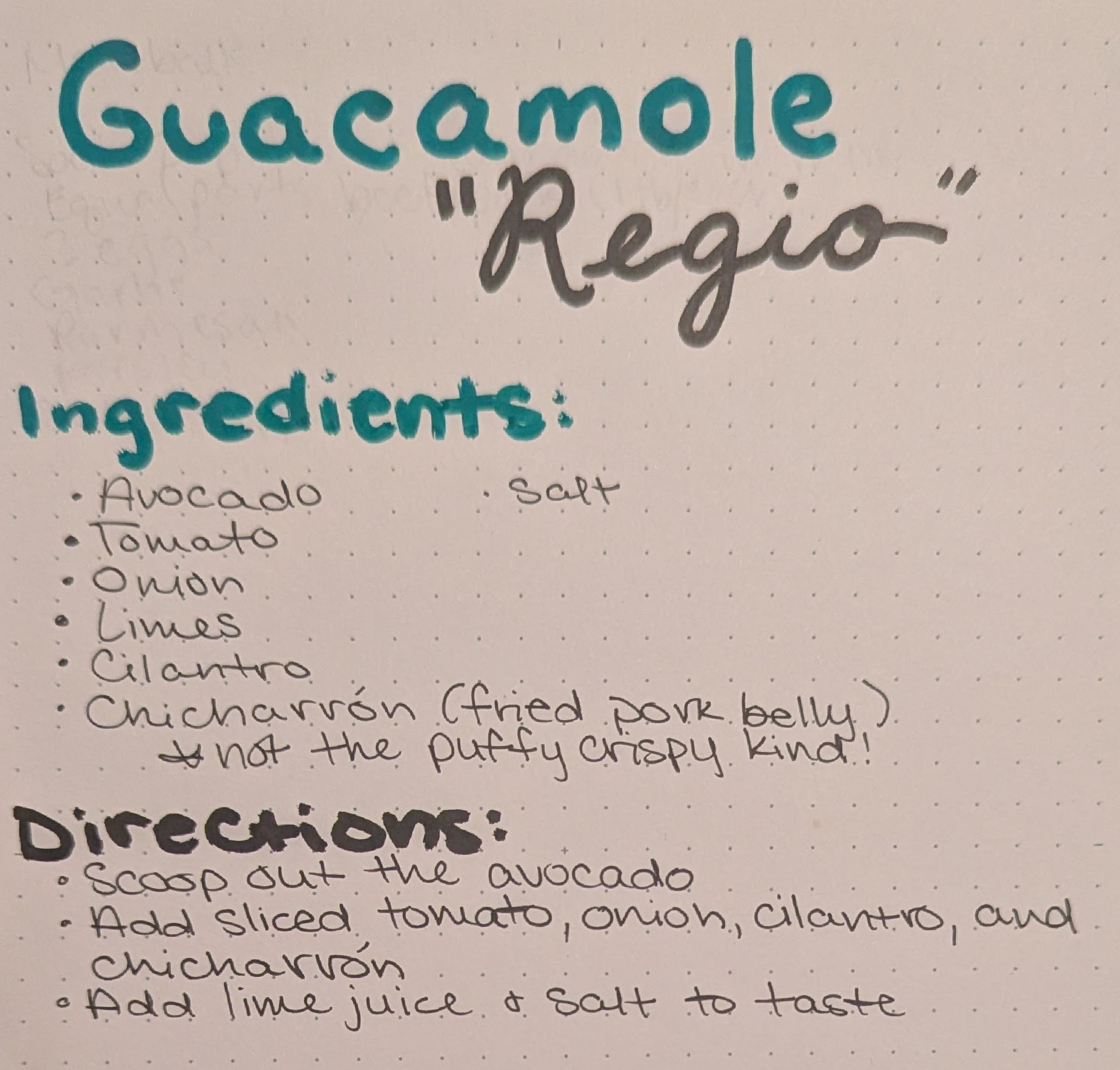 Guacamole Regio