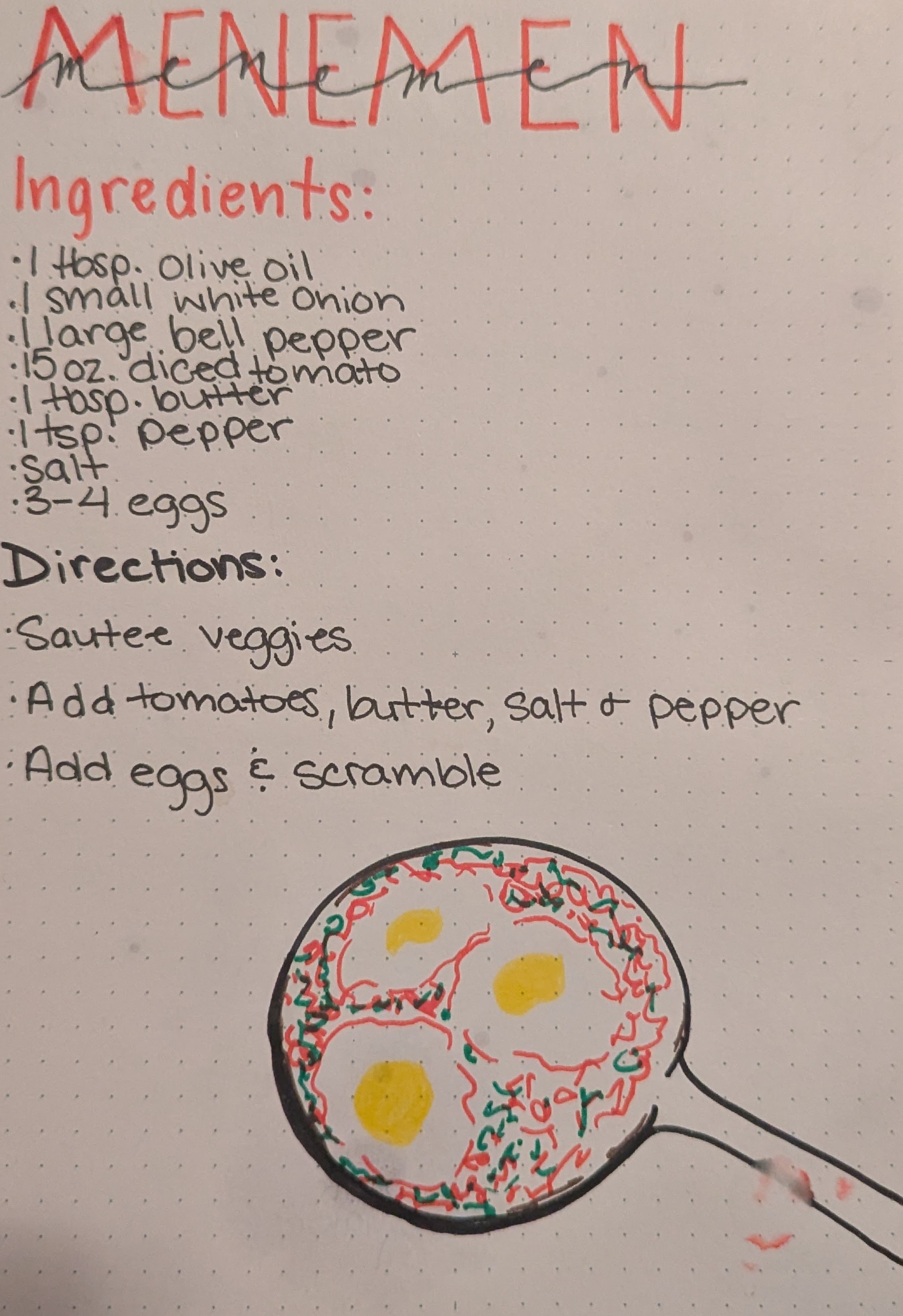 Turkish Tomato Egg Scramble