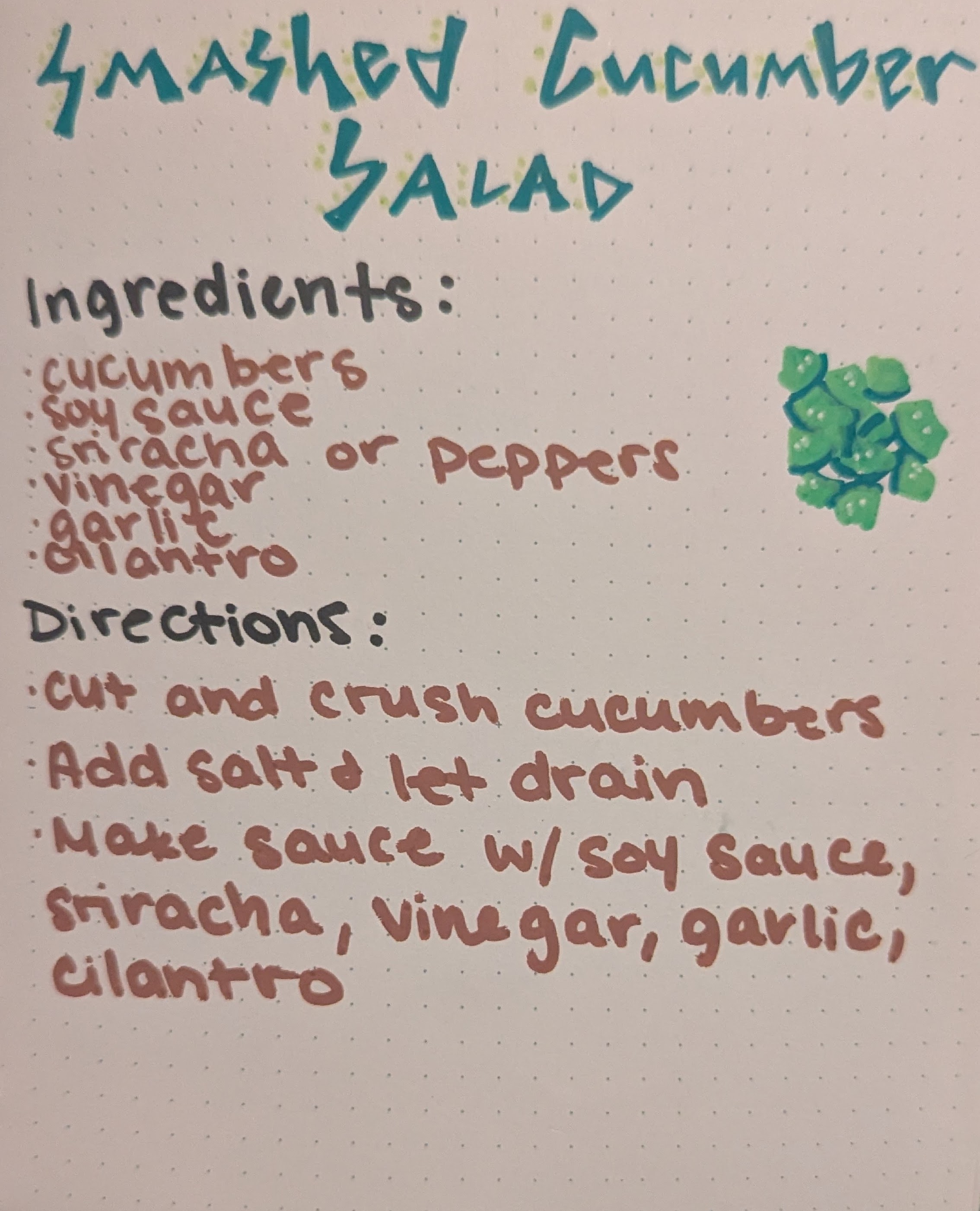 Smashed Cucumber Salad